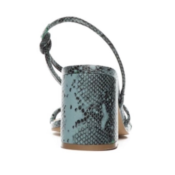 KAARI BLUE Women’s Laurel Sandal 3 inch Heels Faux Leather Snake Print Sz 8 NWT - Picture 4 of 7